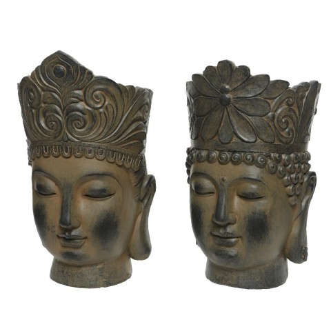 VASO BUDDHA 2ASS BROWN H36